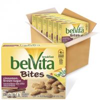 30 belVita Cinnamon Brown Sugar Mini Breakfast Biscuit Bites