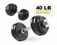 40lbs Adjustable Iron Dumbbell Set