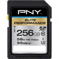 PNY 256GB Elite Performance Class 10 U3 SDXC Flash Memory Card