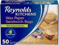 Reynolds Kitchen Wax Paper Sandwich and Snack Bags
