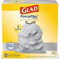 90 Glad ForceFlex Tall Kitchen Drawstring Trash Bags