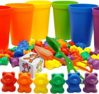 Skoolzy Rainbow Counting Bears with Matching Sorting Cups