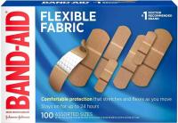 100 Band-Aid Brand Flexible Fabric Adhesive Bandages