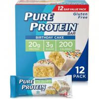 12 Pure Protein Birthday Cake Protein Bars