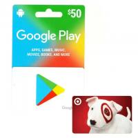 Google Play Gift Card with a Target Gift Card
