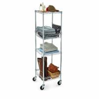 5ft Hyper Tough 4 Shelf Steel Wire Shelving Tower