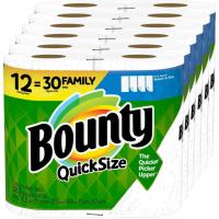 12 Bounty Quick-Size Paper Towels