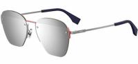 Fendi Geometric Rimless Aviator Sunglasses