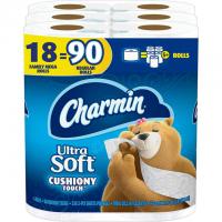 18 Charmin Ultra Soft Touch Family Mega Rolls Toilet Paper