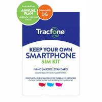 Tracfone 1-Year Prepaid Smartphone Plan with 1200 Min 3GB