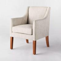 Studio McGee X Threshold Clearfield Swoop Arm Upholstered Dining Chair