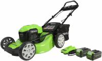 Greenworks 40V 21in Brushless Lawn Mower with Batteries