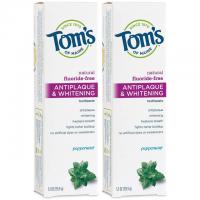 2 Toms of Maine Antiplaque Whitening Toothpaste