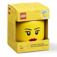 LEGO Mini Girl Stackable Storage Head