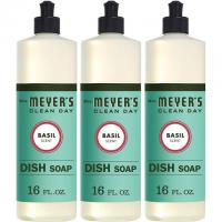 3 Mrs Meyers Clean Day Basil Liquid Dish Soap