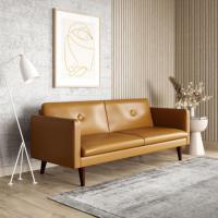 Serta Laurel 3-Seat Mid-Century Convertible Sleeper Sofa