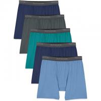 5 Fruit of the Loom Mens Lightweight Boxer Briefs