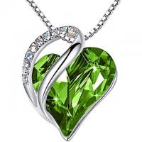 Leafael Infinity Love Heart Pendant Necklace