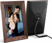 Nixplay 10.1in Smart Digital Picture Frame Wood Effect