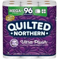 24 Quilted Northern Ultra Plush 3-Ply Mega Rolls Toilet Paper