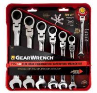 Gear Wrench SAE Flex Combination Ratcheting Wrench Set
