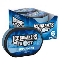 6 Ice Breakers Frost Peppermint Flavored Breath Mints