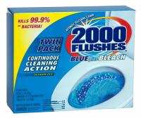 6x 2000 Flushes Blue Plus Bleach Automatic Toilet Bowl Cleaner