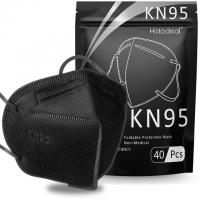 40 Black KN95 Face Masks