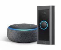 Ring Video Wired Doorbell with Echo Dot 3