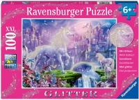 Ravensburger 12907 Unicorn Kingdom 100 Piece Glitter Jigsaw Puzzle