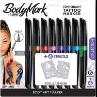 8 BIC BodyMark Temporary Tattoo Marker
