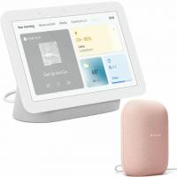 Google Nest Hub Smart Display with Nest Audio Speaker