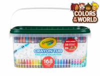 168 Crayola Crayon and Storage Tub