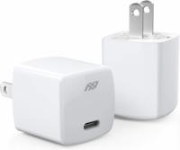 2 FlePow 20w USB C Wall Chargers