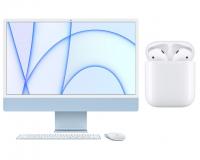 New 24in iMac with Apple Airpods