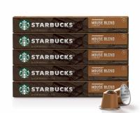 50 Nespresso Starbucks Medium Roast Ground Coffee Capsules
