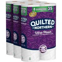24 Quilted Northern Ultra Plush Supreme Rolls Toilet Paper