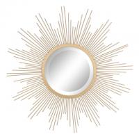 24in Stonebriar Collection Metal Sunburst Wall Mirror