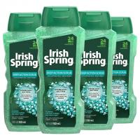 4 Irish Spring Exfoliating Men's Body Wash Shower Gel
