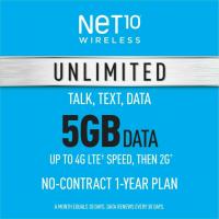 Year Net10 5GB Wireless Prepaid Phone Plan