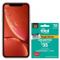 64GB Total Wireless Apple iPhone XR with 30-Day Prepaid Card