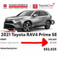 Car Prices Are Soaring, Toyota Asking Over MSRP!