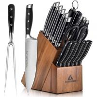 Acoqoos 17-Piece Knife Block Set