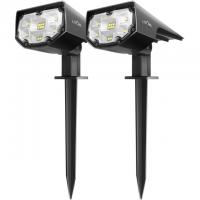 2 LITOM 12 LEDs Solar Landscape Spotlights