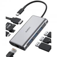 Aukey 8-in-1 USB C Hub with 4K HDMI