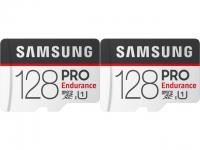 2x 128GB Samsung Pro Endurance U1 microSDXC Memory Cards