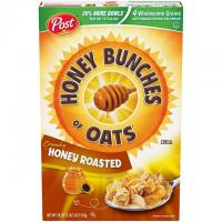 Post Honey Bunches of Oats Crunchy Honey Roasted Cereal Box