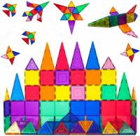 PicassoTiles 60 Piece Set Magnet Building Tiles