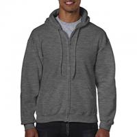 Mens Gildan Fleece Zip Hooded Sweatshirt
