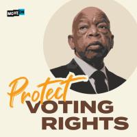 John Lewis Protect Voting Rights Sticker